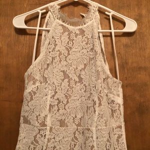 White lace dress
